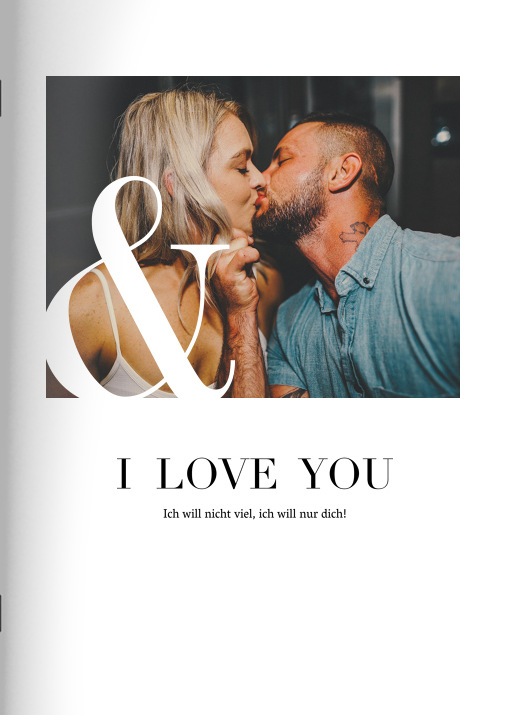 Heft 'Love Quotes' im Format A5 hoch
