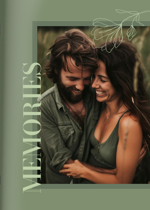Heft 'Our Sweet Memories' im Format A4 hoch