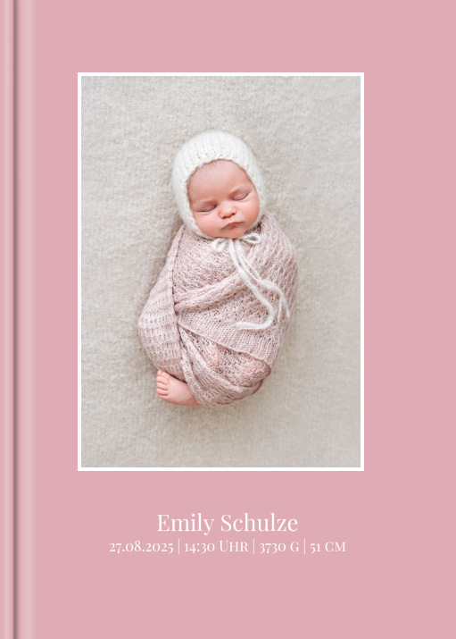 Digital 'Babylove Rosa' im Format A4 hoch