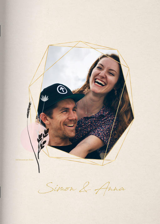 Heft 'Love Blush' im Format A4 hoch