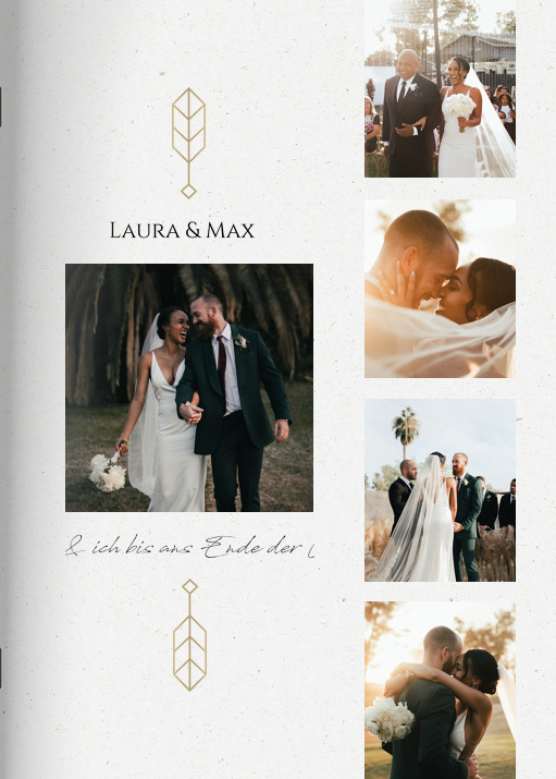 Heft 'Boho Wedding' im Format A4 hoch