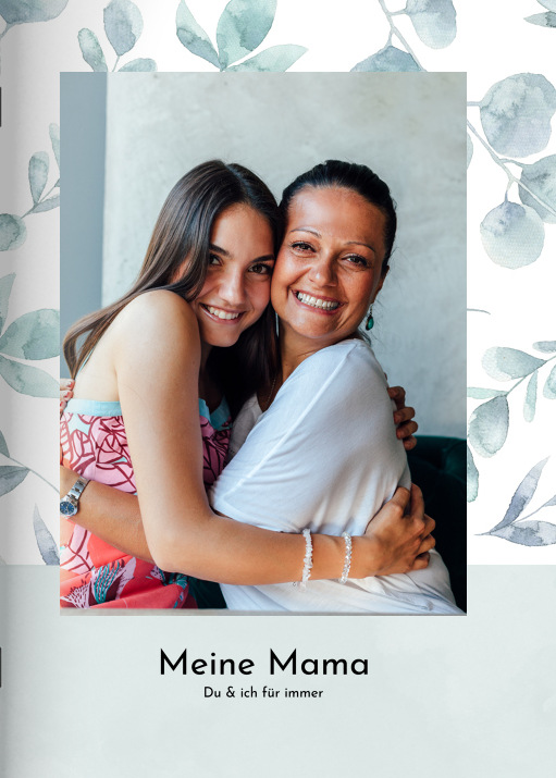 Heft 'Green Leaves' im Format A5 hoch