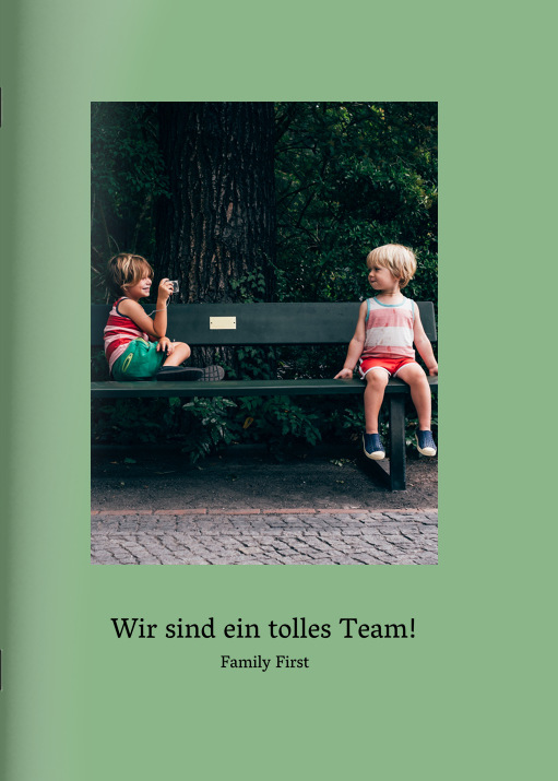 Heft 'Green-Look' im Format A5 hoch