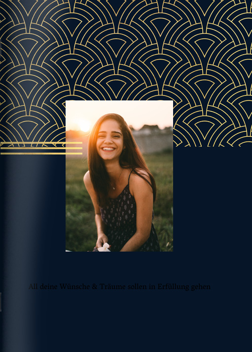 Heft 'Artdeco Edel' im Format A5 hoch