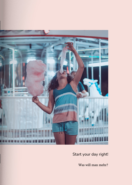 Heft 'Rosa-Look' im Format A4 hoch