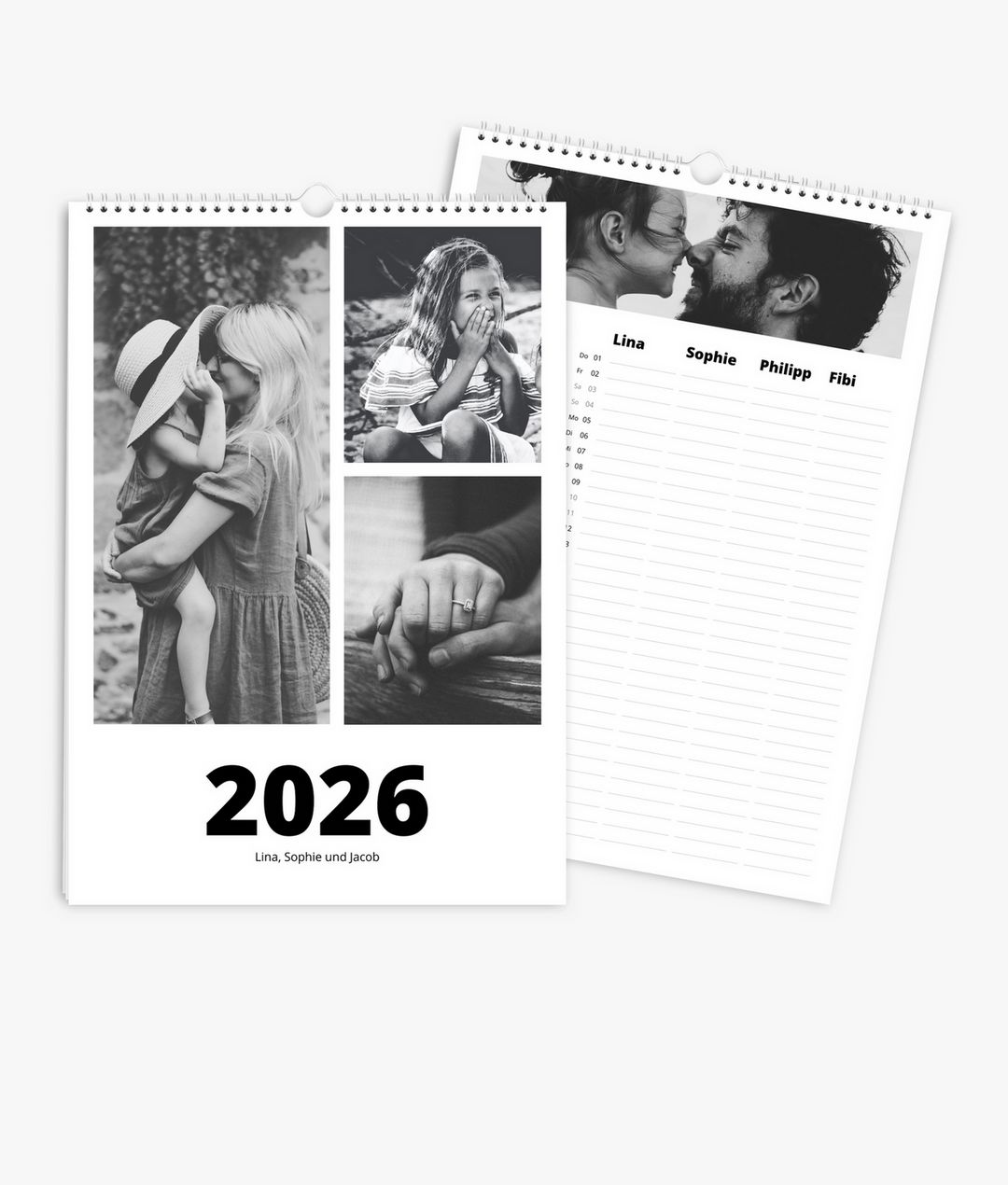 Familienplaner 2026 im Format A3 hoch