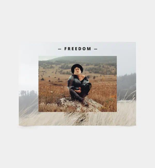 Fotocollage 'Live fast'