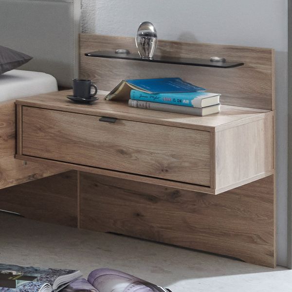 Schwebenachttisch Carivon Eiche Dekor