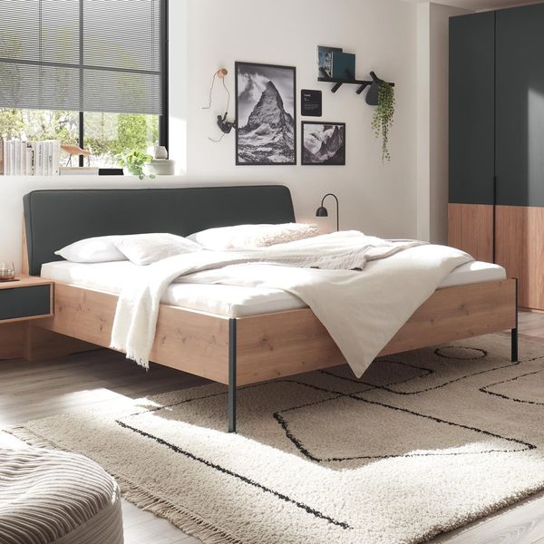 Bett Zenya Komfort Eiche Dekor