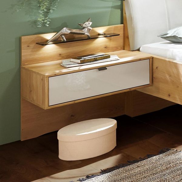 Schwebenachttisch Nuvira Eiche Dekor H 48cm