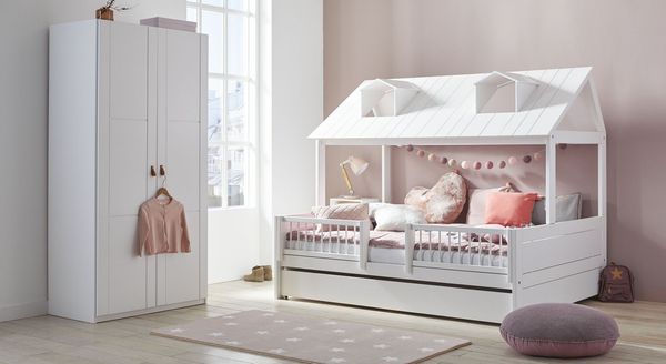 LIFETIME Drehtüren-Kleiderschrank Original Kiefer Massivholz H 203 cm