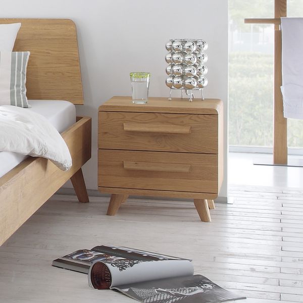 Nachttisch Teko Eiche Massivholz H 45cm