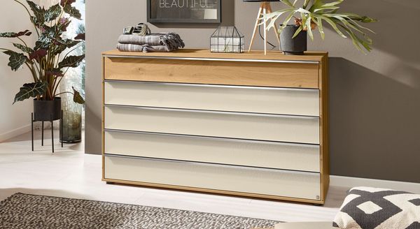 Musterring Kommode Savona 2.0 Eiche teilmassiv mit Schubladen