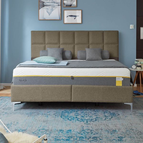 Tempur Polsterbett Classic Komfort Webstoff mit Kopfteil Check