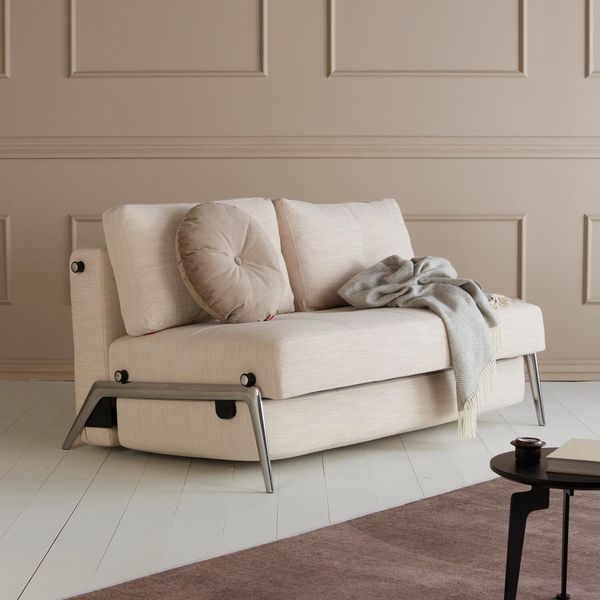 Schlafsofa Ramasa Webstoff mit Stauraum