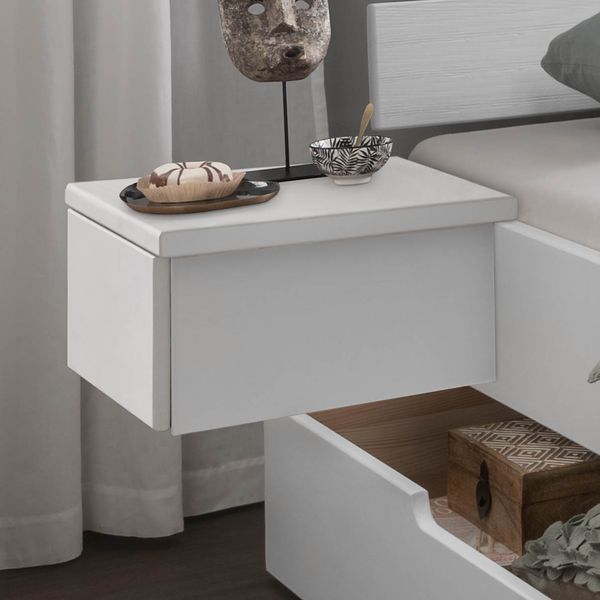 HOMELIV. Schwebenachttisch Ottena Fichte Massivholz