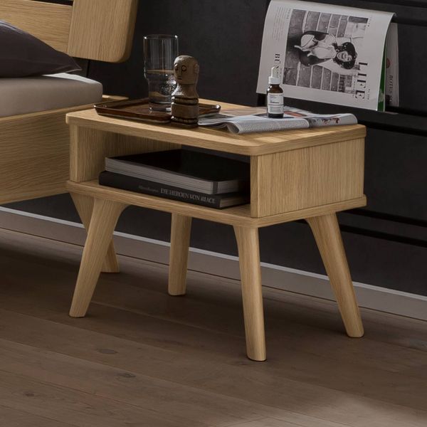 Nachttisch Talvi Eiche Massivholz H 42cm