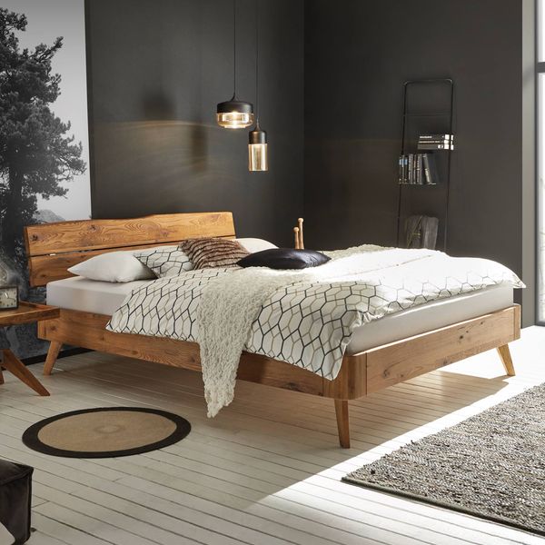 Bett Sidna Wildeiche Massivholz