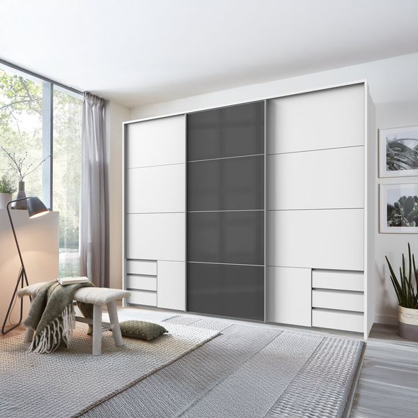 Schwebetüren-Kleiderschrank Malira H 208 cm