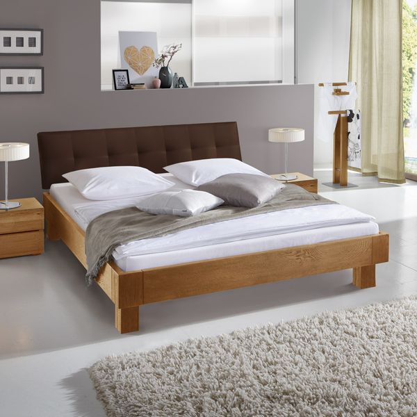 Bett Floriano Eiche Massivholz