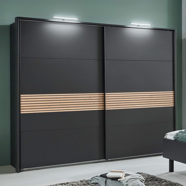 Schwebetüren-Kleiderschrank Reyna H 208 cm