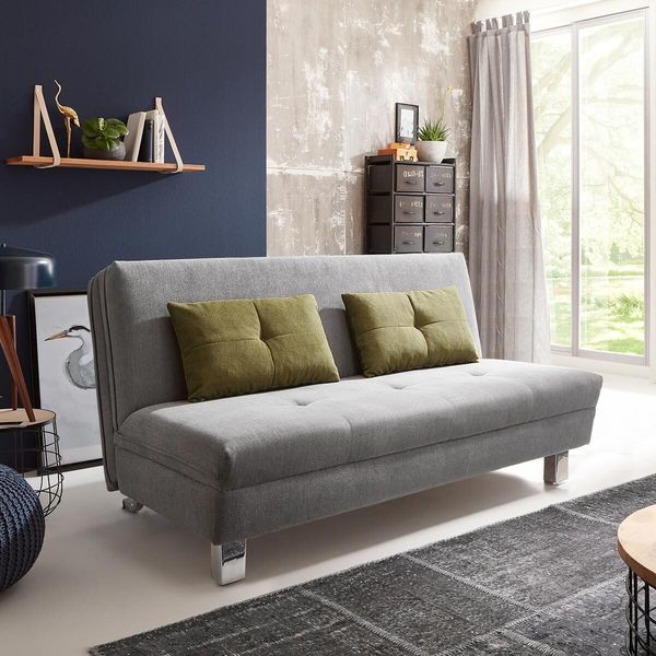 Schlafsofa Monio Velours mit Lattenrost