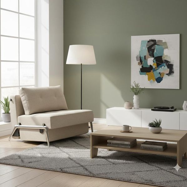 Schlafsessel Ramasa Webstoff mit Stauraum