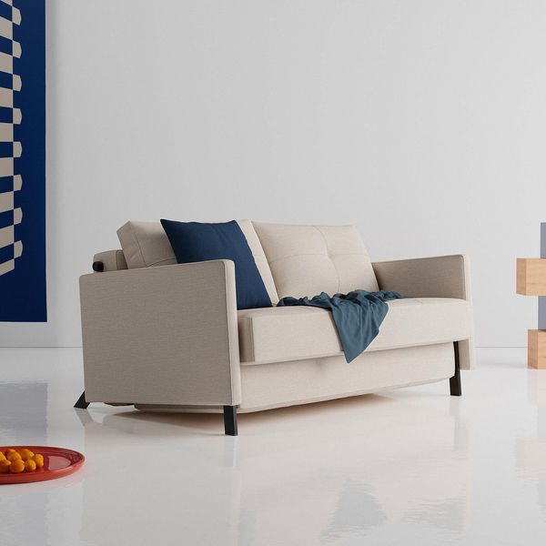 Schlafsofa Kuda Webstoff mit Stauraum