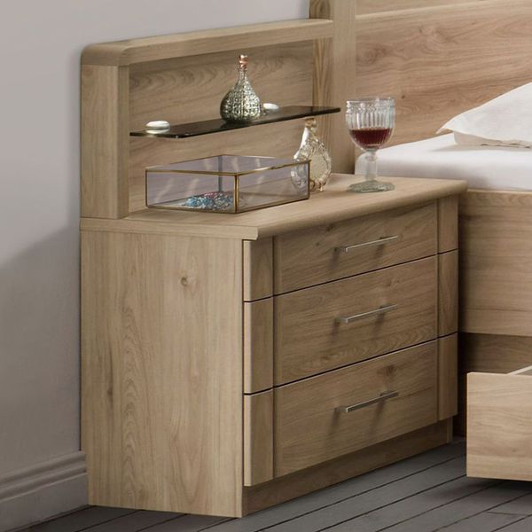 Nachttisch Telford Eiche Dekor H 50cm