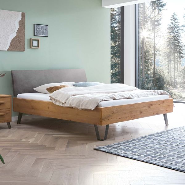 Bett Veyra Wildeiche Massivholz