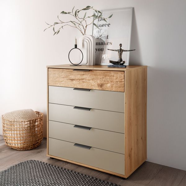 Kommode Elian Eiche Dekor mit Schubladen