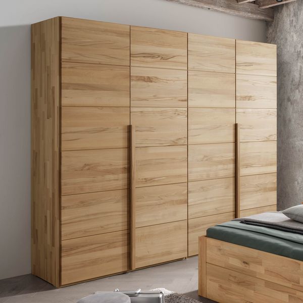 Drehtüren-Kleiderschrank Andalucia Kernbuche Massivholz H 216 cm