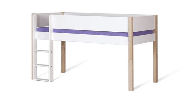 Mini-Hochbett Kids Town Buche teilmassiv mit Lattenrost