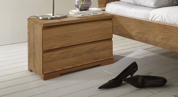 Nachttisch Rodari Wildeiche Massivholz H 45cm