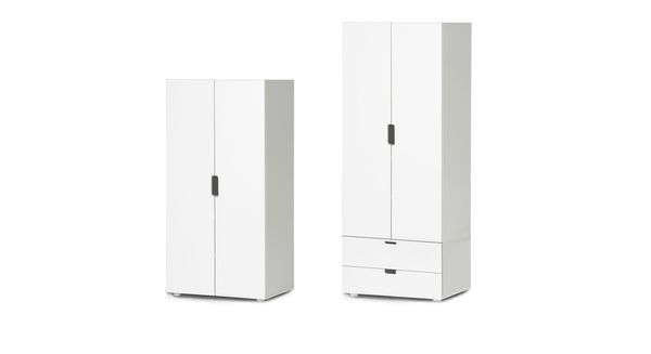 Drehtüren-Kleiderschrank Kids Town Buche teilmassiv 70x140 cm