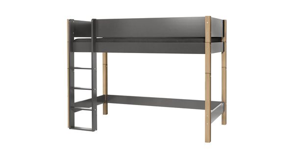 Midi-Hochbett Kids Town Color Buche teilmassiv mit Lattenrost