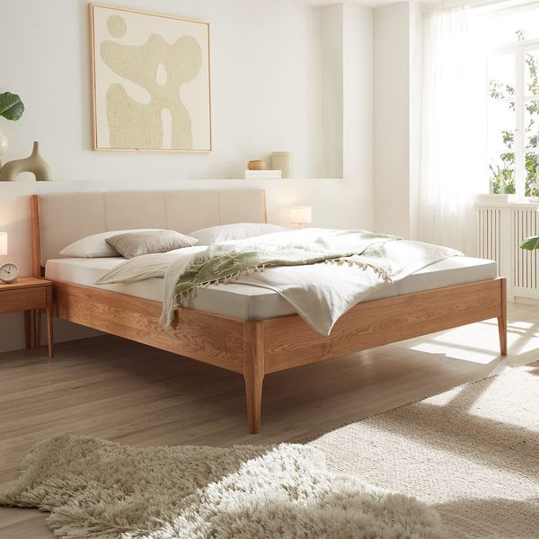 Bett Sana Komfort Wildeiche Massivholz metallfrei