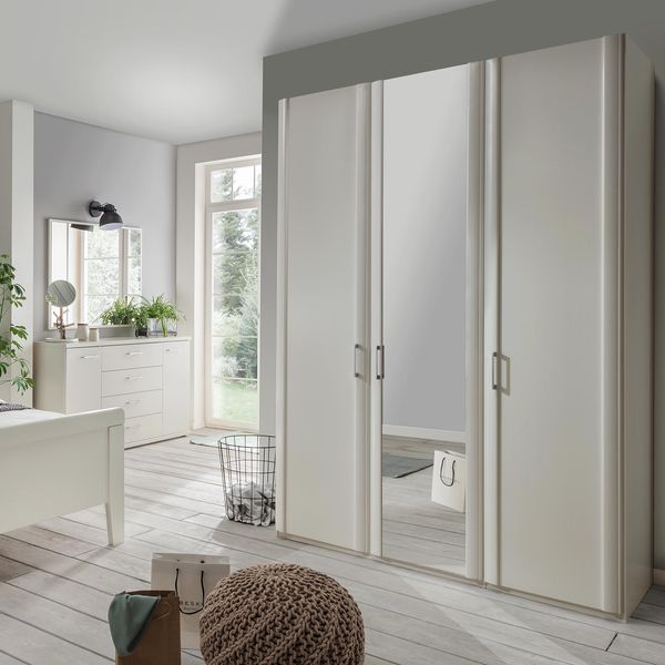 Drehtüren-Kleiderschrank Calimera mit Spiegel H 216 cm