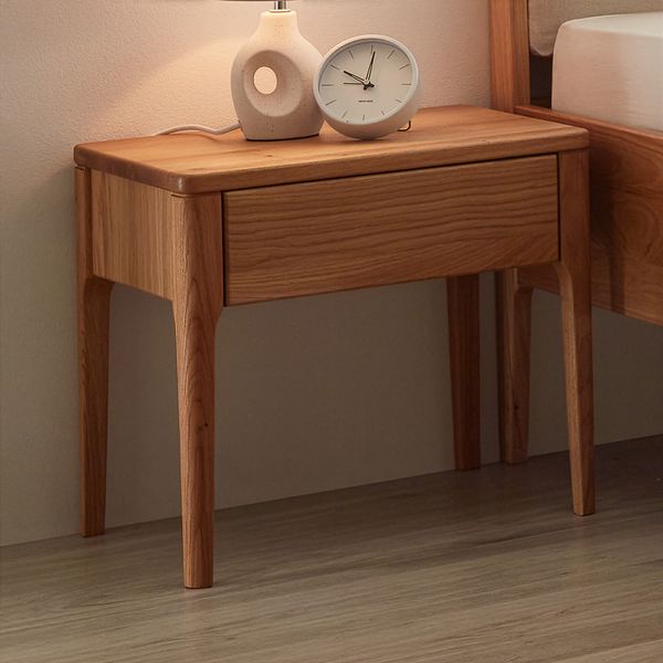 Nachttisch Sana Wildeiche Massivholz H 43cm metallfrei