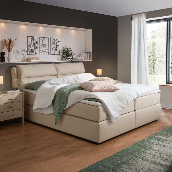 Boxspringbett Cremona Microvelours