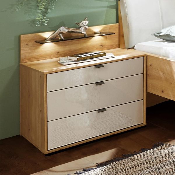 Nachttisch Nuvira Eiche Dekor H 48cm