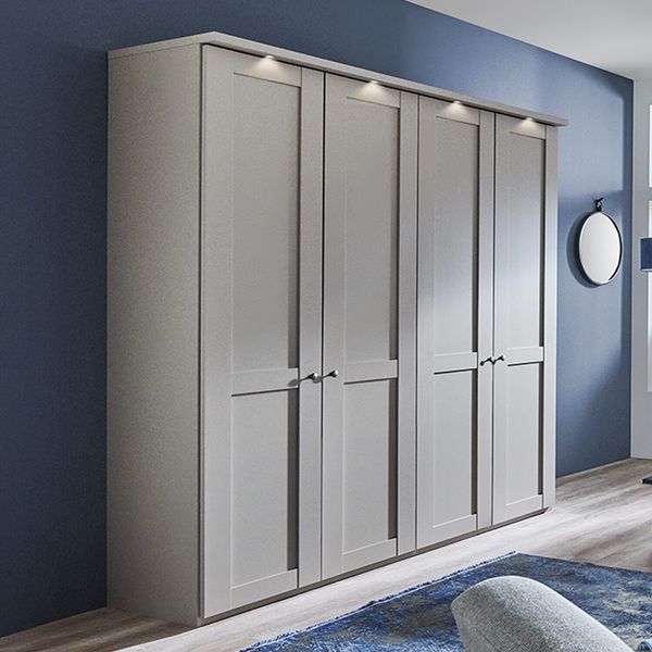 Drehtüren-Kleiderschrank Qamar H 216cm