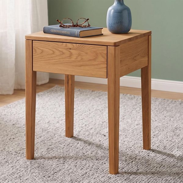 Nachttisch Denar Wildeiche Massivholz H 58cm