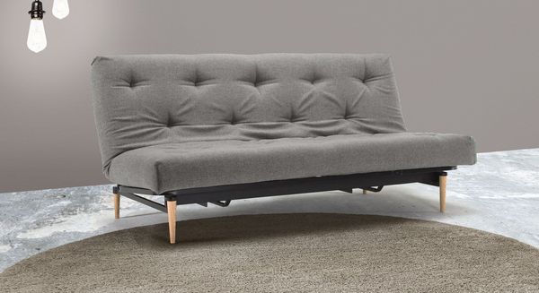 Schlafsofa Shapiro Webstoff/Cord mit Lattenrost und Stauraum