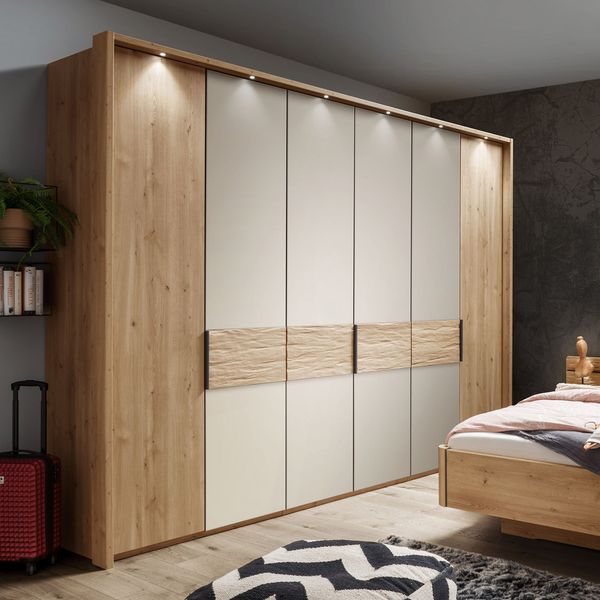 Drehtüren-Kleiderschrank Elian Eiche Dekor