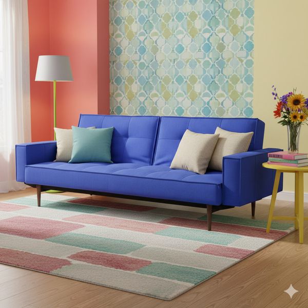 Schlafsofa Gerrard Webstoff/Bouclé