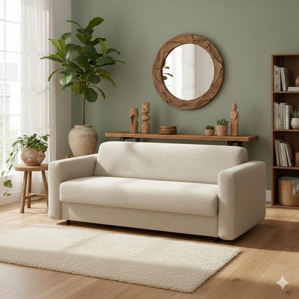 Schlafsofa Amida Webstoff/Bouclé