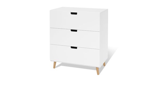 Kommode Kids Town Retro teilmassiv mit Schubladen