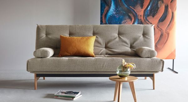 Schlafsofa Lamond Webstoff/Cord mit Lattenrost und Stauraum