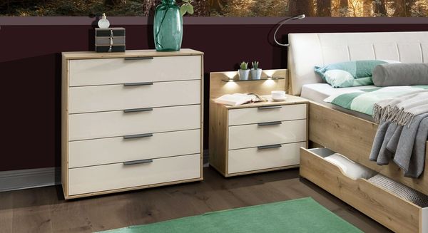 Kommode Estiva Eiche Dekor mit Schubladen